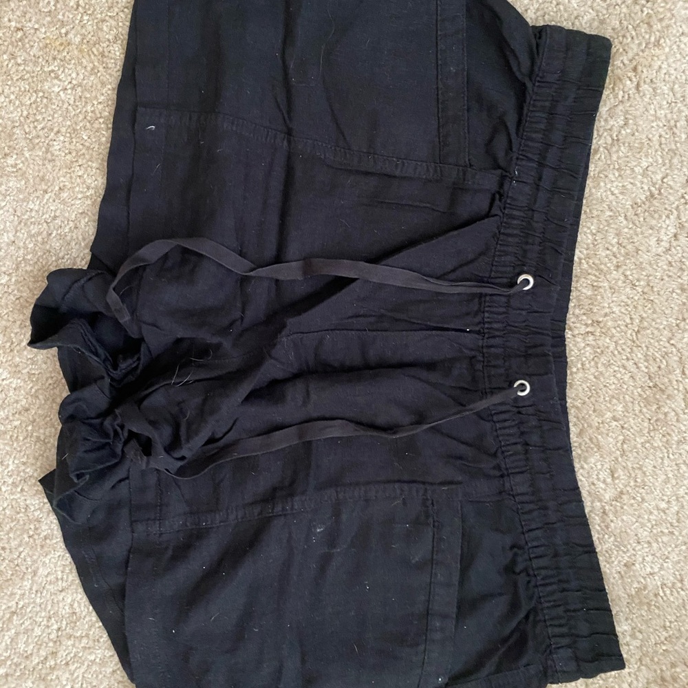 Black Drawstring Shorts